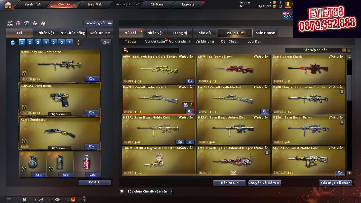 shop acc cf uy tin gia re